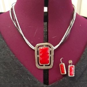 Chico's necklace and earring set